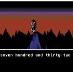 undyne "seven hundred and twenty two" meme