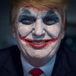 Donald Trump Joker face