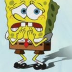 SpongeBob very scared