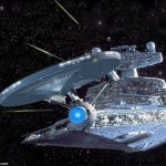 Enterprise chased by vader