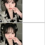 Asian Girl reaction meme template