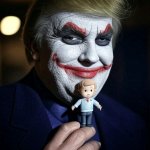 Donald Trump Joker face doll