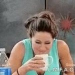 Spew Coffee Laughing GIF Template