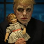 Donald Trump Joker face Doll