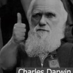 Charles Darwin thumbs up