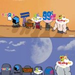 It’s The End Of An Era, Pls Support The BabyTV Fan Club | image tagged in regular show everyone dies | made w/ Imgflip meme maker