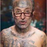Cuck Scummer jailhouse tattoos