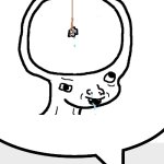 dumb wojak talking | image tagged in dumb wojak,balloon | made w/ Imgflip meme maker