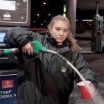 Girl at the gas station