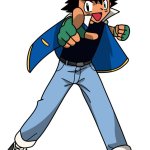 Ash Ketchum pointing