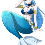 blue mermaid