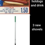 hotdog or shovel
