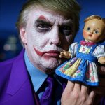 Donald Trump Joker face Doll