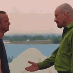 breaking bad handshake GIF Template