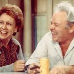 Edith and Archie laughing