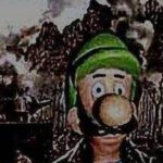 1000 yard stare Luigi edition