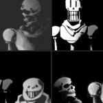 sans and papy stare