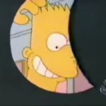 Bart smile facing the hole