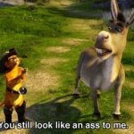 You still look like an ass to me