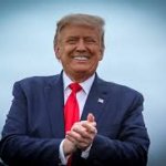 Trump smiling