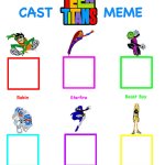 Teen Titans Cast Meme meme