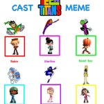 Sugar Titans | image tagged in teen titans cast meme | made w/ Imgflip meme maker