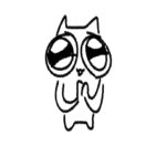 Praying cat