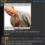 90% of Dark humour moderation list meme