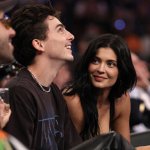Kylie Jenner Looking at Timothy Chamalet