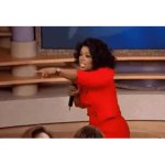 Oprah Winfrey everybody gets a burger GIF Template