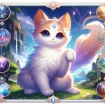 cute cat in genshin impact template