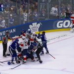 Bobrovsky standing in the corner