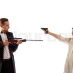 The gun down