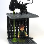 Lego guy and xenomorph