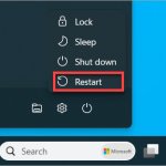 Restart window