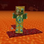 Zombie Surrounded by Lava