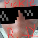 Pickle rity | image tagged in emotional damge | made w/ Imgflip meme maker
