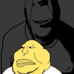evil | image tagged in evil soyjak | made w/ Imgflip meme maker