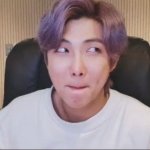 BTS Namjoon Silly Face