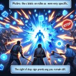 my brother has a very special attack.   if you see a blue attack
