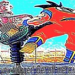 goku you bugger get off me cheese