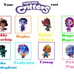 Smilling Monsters | image tagged in make your own smiling critters cast | made w/ Imgflip meme maker