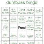 Diamond's dumbass bingo
