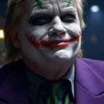 Donald Trump Joker face smiling