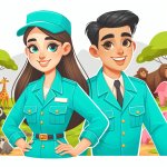 zookeeper in turqouise uniform