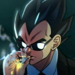 Vegeta fumador