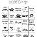 Just Dance 2026 Bingo