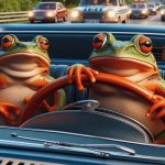 frogs driving