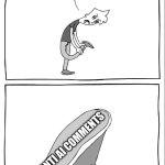 Ew, i stepped in shit | ANTI AI COMMENTS | image tagged in ew i stepped in shit | made w/ Imgflip meme maker