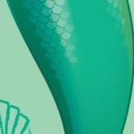 green mermaid tail
